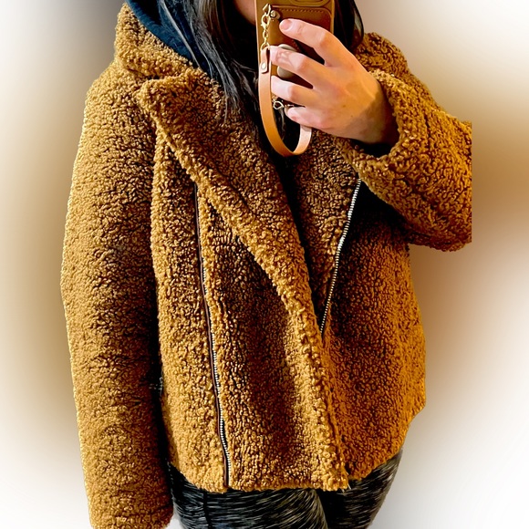 Camel Sherpa Fully Lined Moto Jacket XL - Picture 11 of 12